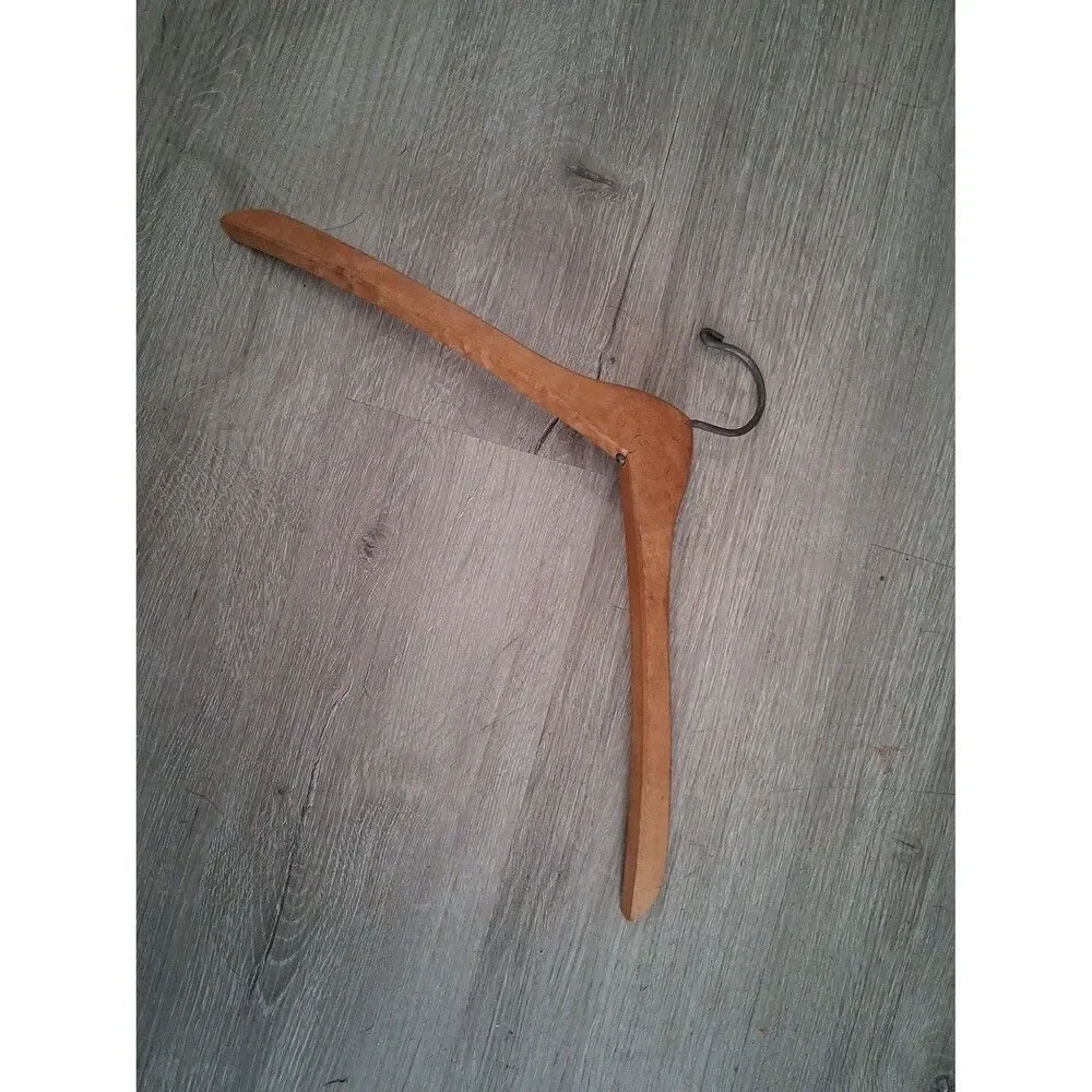 Vintage Sears Roebuck and Co Men's Dress Clothing Hanger Wood & Metal
